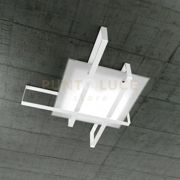 Cross plafoniera 100 4 luci bianco 1106-100-bi
