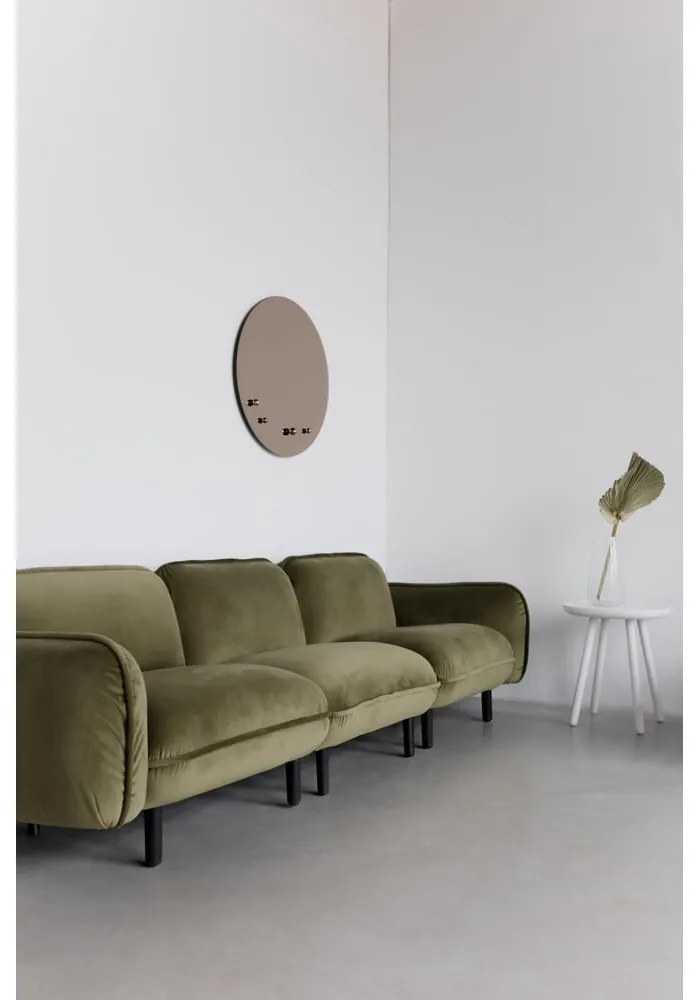 Divano in velluto blu scuro Bean - EMKO