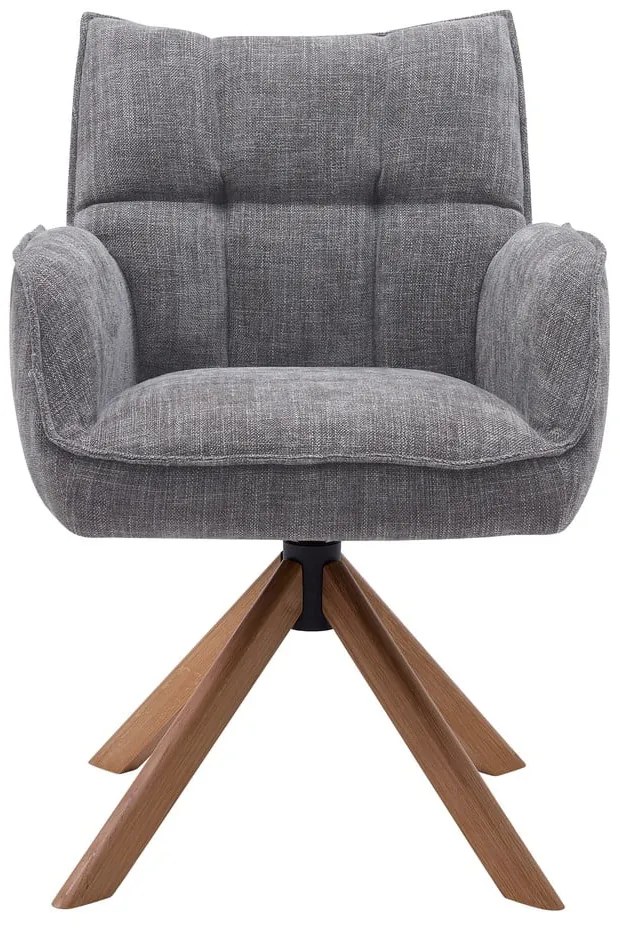 Set di sedie da pranzo grigia in imbottito 2 pz Marilla – Unique Furniture