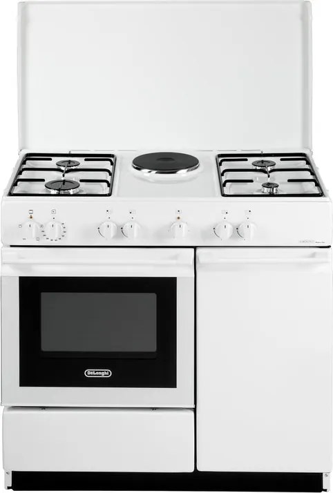 Cucina a gas con forno DE'LONGHI SEW 8541 N EDM bianca L 86 x P 50 cm