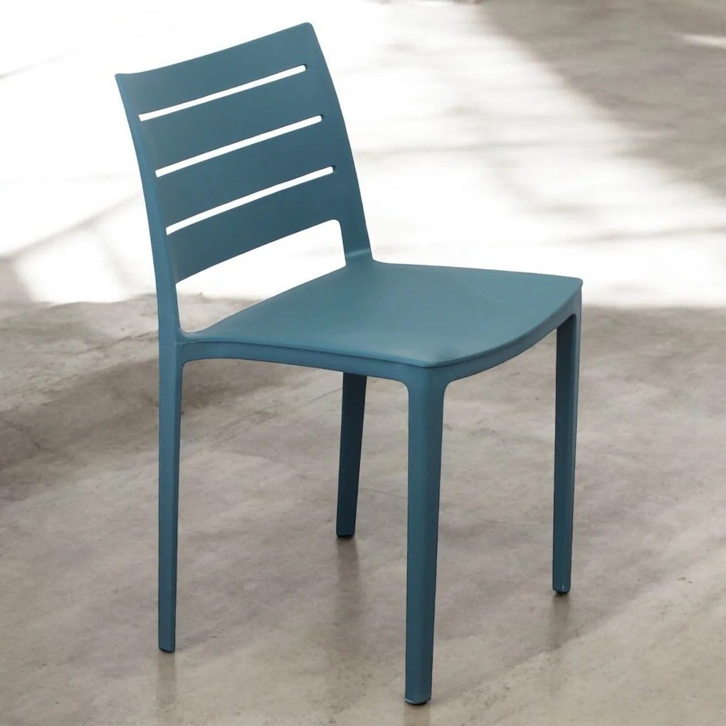 CABOT - set 2 sedie in polipropilene impilabile