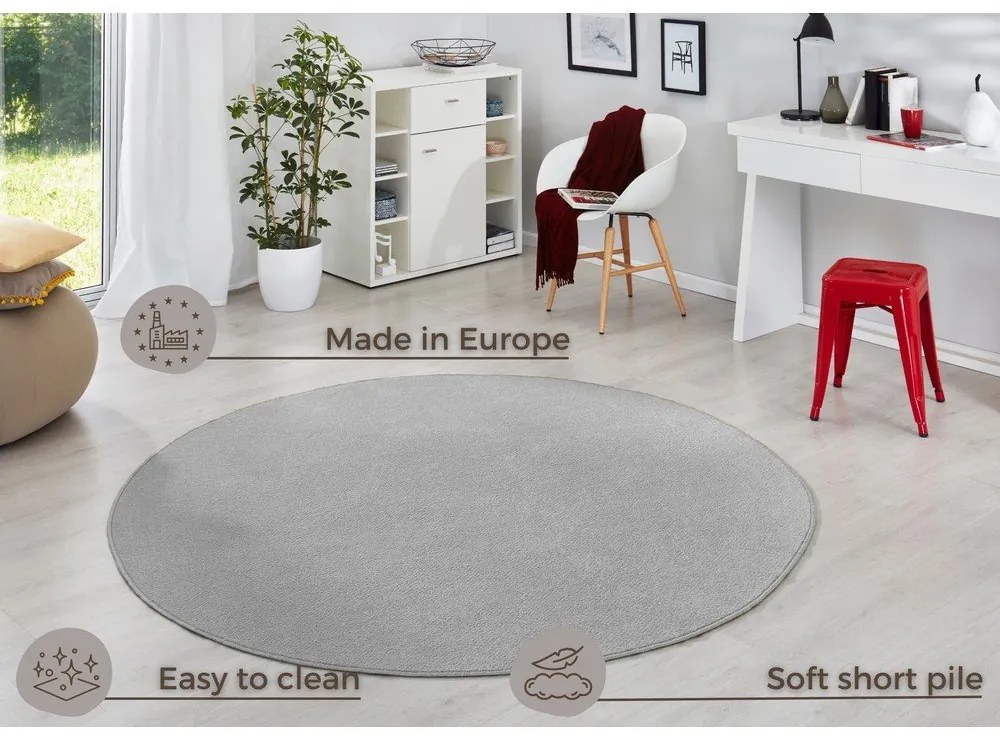 Tappeto rotondo grigio chiaro ø 133 cm Fancy - Hanse Home