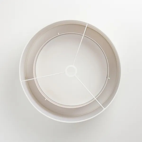 Brilagi - Lampadario LED a cavo CERIA 1xE27/40W/230V diam. 50 cm bianco/beige