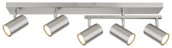 Globo 57911-5 - Faretto ROBBY 5xGU10/35W/230V cromo opaco