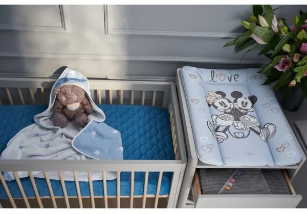 CebaBaby - Materassino fasciatoio triangolare DISNEY 50x70 cm blu