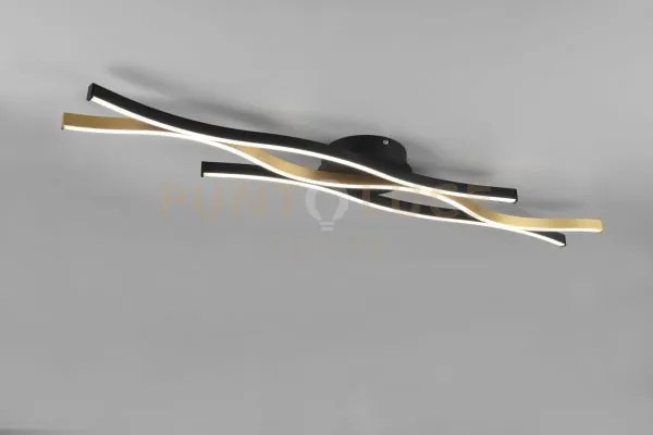 Blaze plafoniera led 35w 4300lm, 2300+3000+4000k ondulata metallo o...