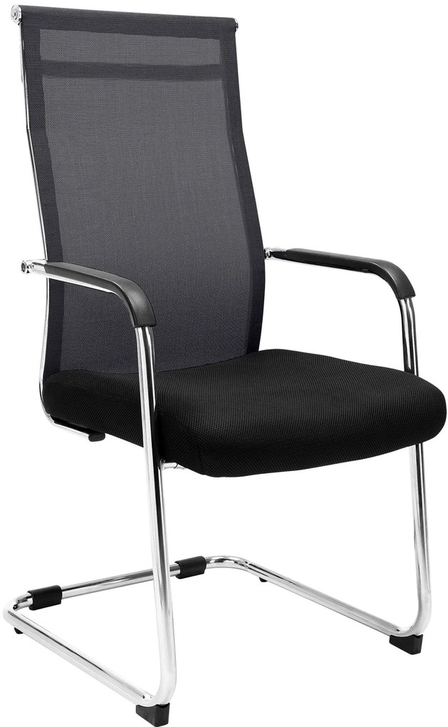Sedia Per Ufficio Di Design Con Braccioli E Schienale İn Rete - Brenda ?? / Schwarz
