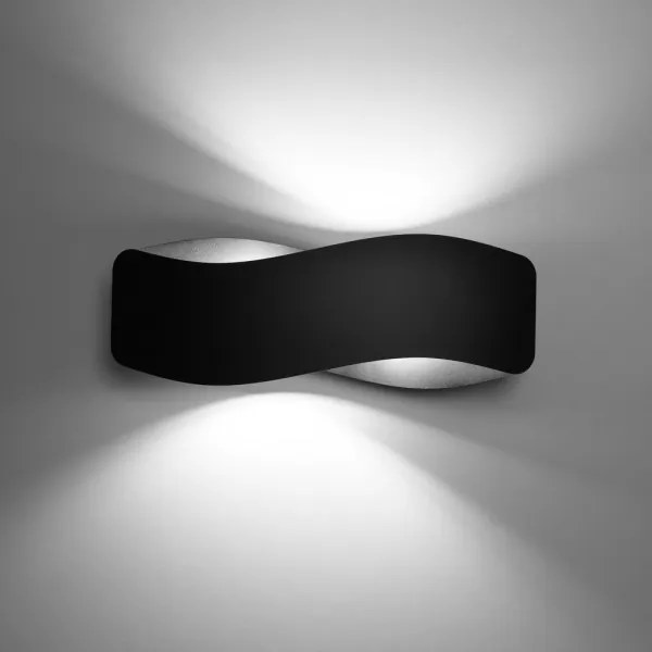 Sollux SL.1020 - Applique  TILA 2xG9/40W/230V 40 cm nera