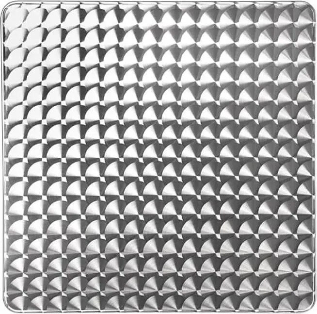 JAMESON - tavolo quadrato a colonna in acciaio e alluminio waterproof