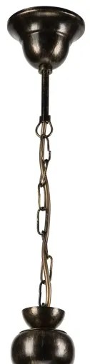 Lampadario a sospensione con catena RETRO 2xE27/60W/230V bronzo/patina