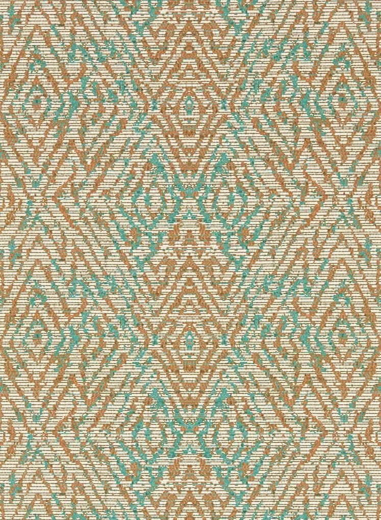 Harlequin Tapete Hansha - Paprika/ Teal