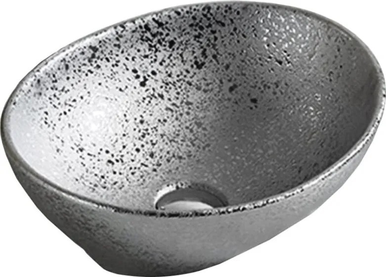 Mexen Elza lavandino da appoggio 40 x 33 cm, argento - 21014052