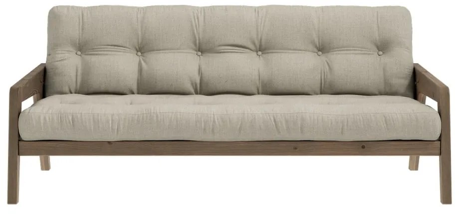 Divano letto beige 204 cm Grab - Karup Design