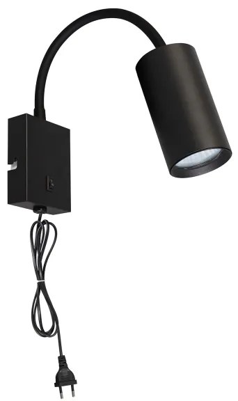 Brilagi - Lampada flessibile da muro SELE 1xGU10/30W/230V nero