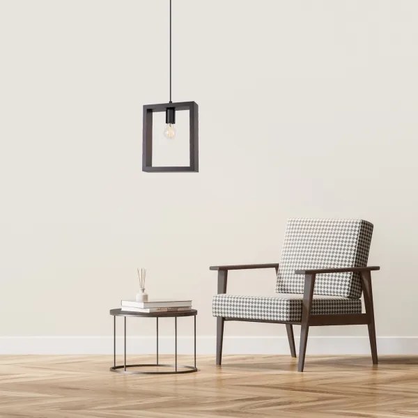 Sollux SL.1311 - Lampadario a sospensione con filo ARIES 1xE27/15W/230V faggio/wenge