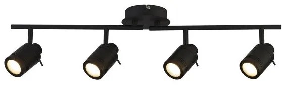 Samson 4lt split bar spotlight - metallo nero