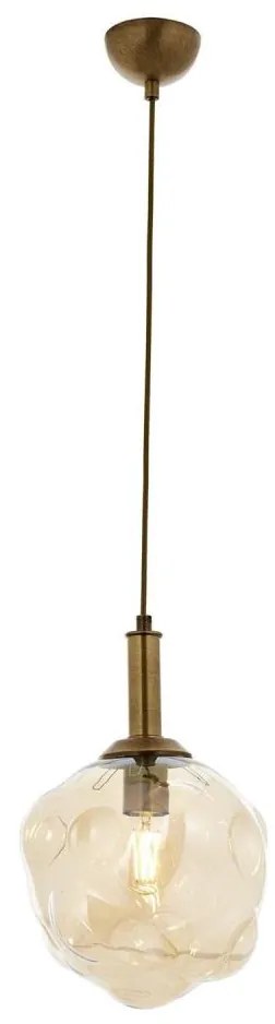 Lampadario a cavo CRUMPLED 1xE27/40W/230V bronzo/beige