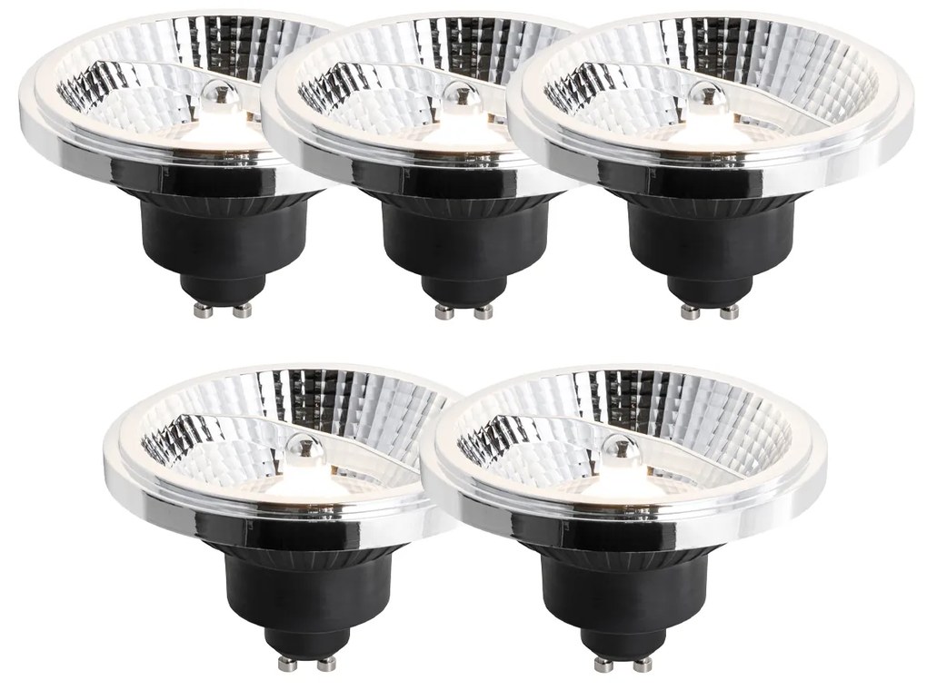 Set di 5 Lampadine LED GU10 Dimmerabili 111mm 10.5W 770 lm 3000K