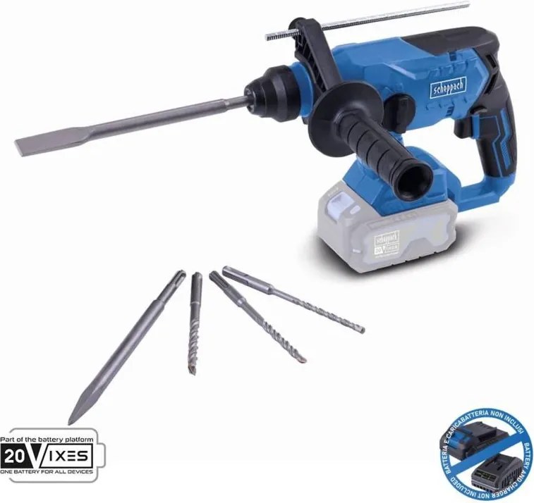 Martello tassellatore brushless 20v senza batteria ixes Scheppach bc-rhd230-x