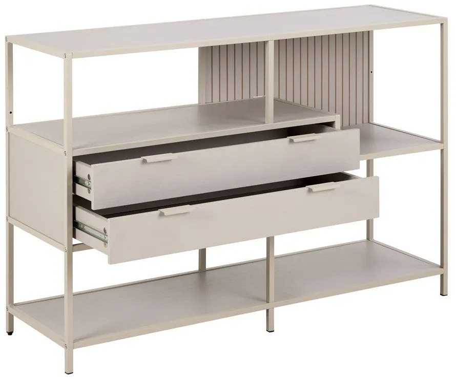 Libreria grigia 114x78x35 cm Seaford - Actona