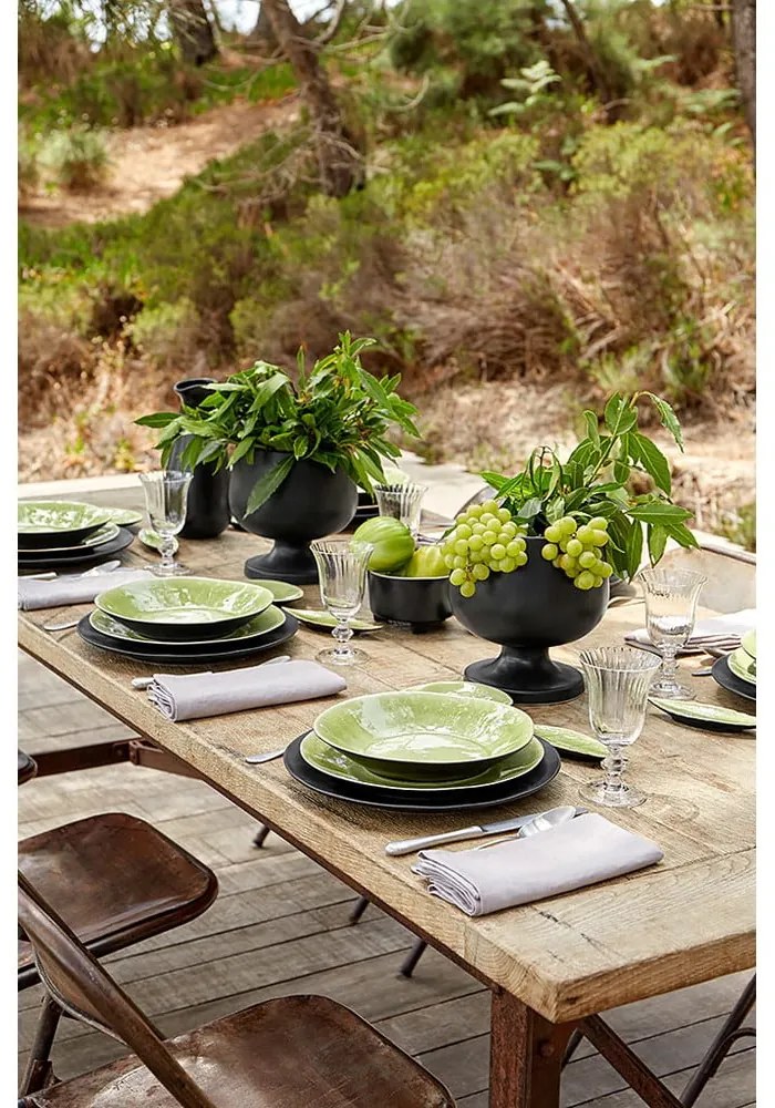 Piatto fondo in gres verde chiaro , ⌀ 25 cm Riviera - Costa Nova