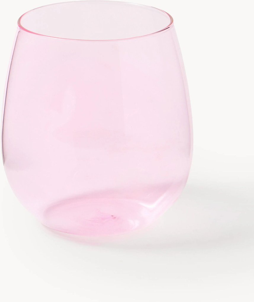 Set di 4 bicchieri in vetro soffiato Karisa