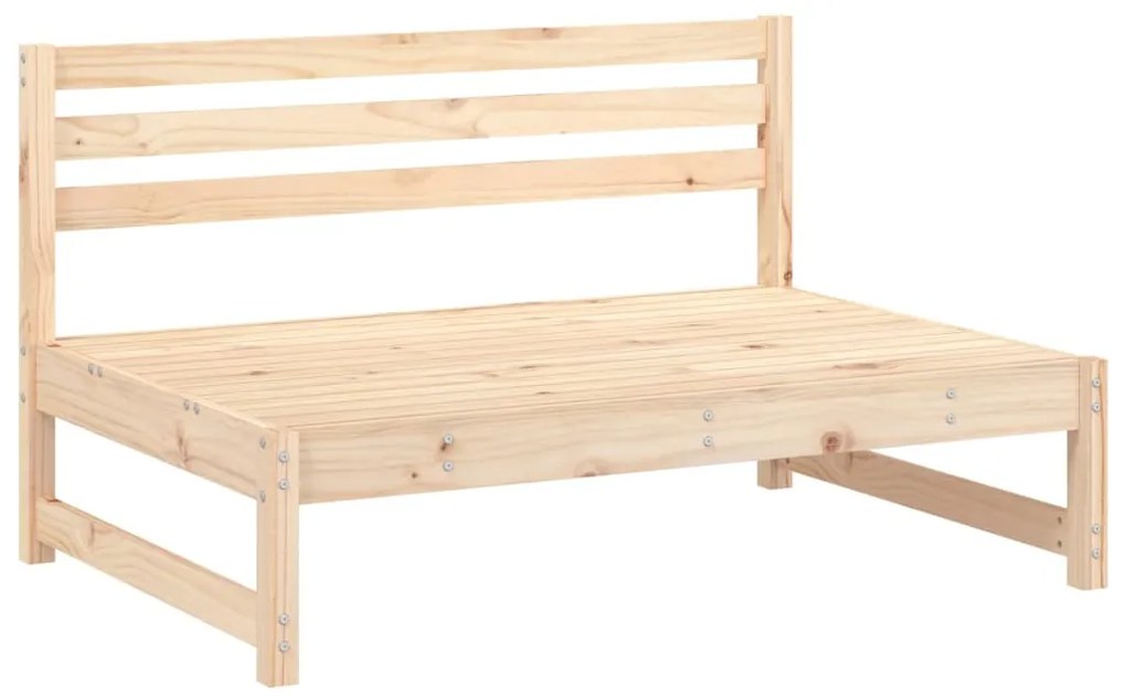 Set salotto da giardino 4 pz in legno massello di pino