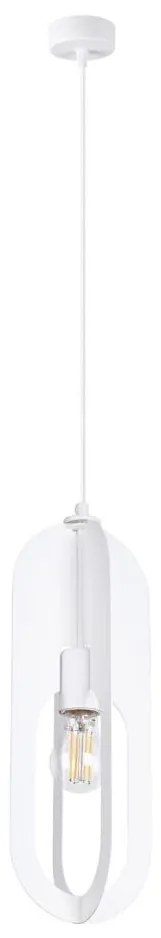 Sollux SL.1360 - Lampadario a sospensione con filo NICUS 1xE27/15W/230V bianco