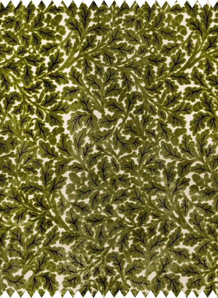 House of Hackney Stoff Quercus - Velvet Jacquard - Evergreen