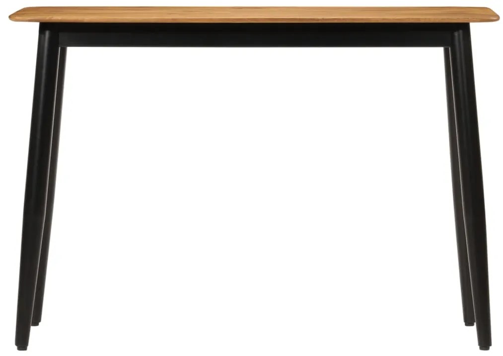 Tavolo consolle 110x40x76 cm in legno massello di mango e ferro