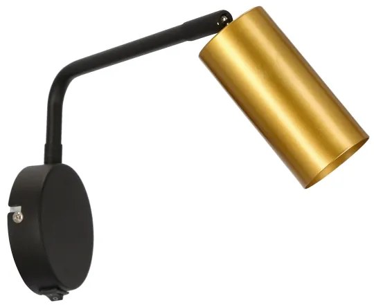 Lampada da muro TINA 1xGU10/15W/230V nero/oro