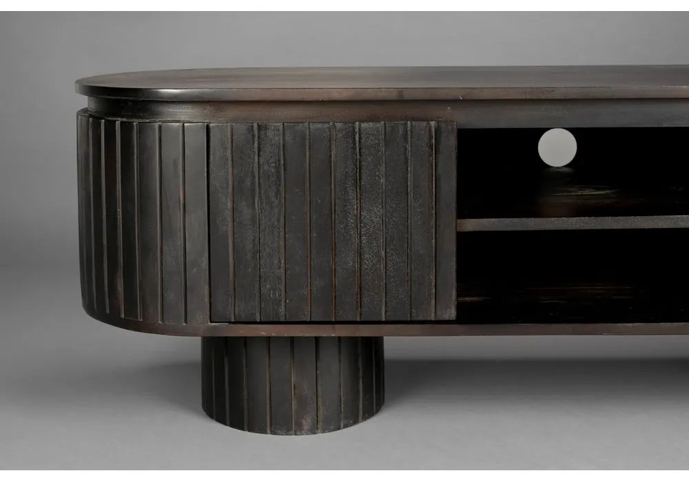 Mobile TV marrone scuro in mango massiccio 140x45x40 cm Kenji – Dutchbone