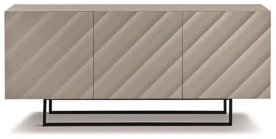 Madia 3 ante in legno 180 cm Tortora piedini sagomati - KALLA