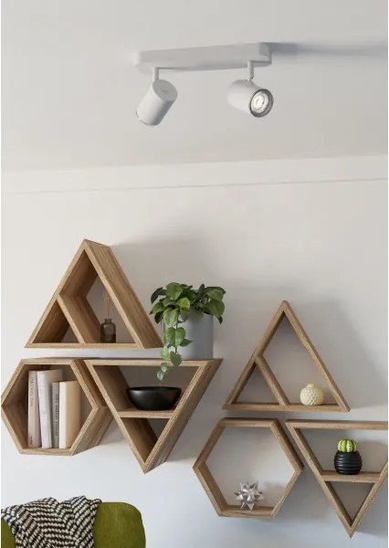 Eglo 300575 - Faretto da bagno CONSUMA 2xGU10/5W/230V IP44 bianco