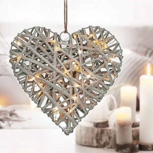 Solight 1V245 - Decorazione natalizia LED LED/2xrattan AA