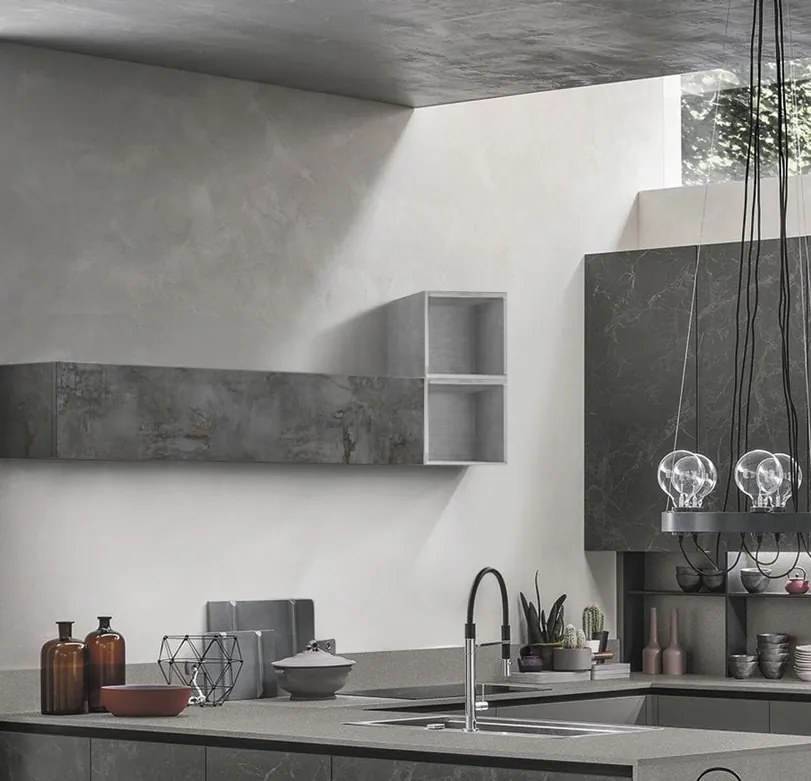 Vano a giorno per cucina, Beton