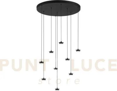 Struttura nera in metallo per lampadario a sospensione completa di ...