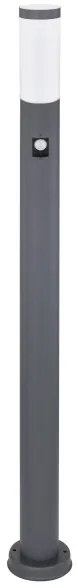 Globo 3159AS - Lampada da esterno con sensore BOSTON 1xE27/15W/230V IP44 110 cm antracite