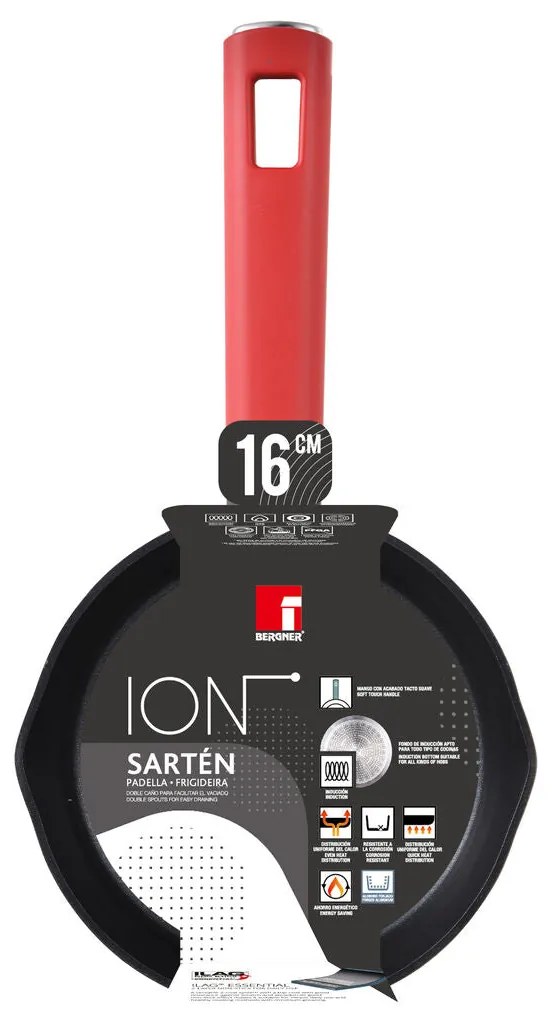 Padella Bergner ION BG Ø 16 cm Nero Alluminio