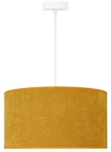 Duolla - Lampadario a sospensione con filo CORDUROY 1xE27/15W/230V diametro 40 cm giallo