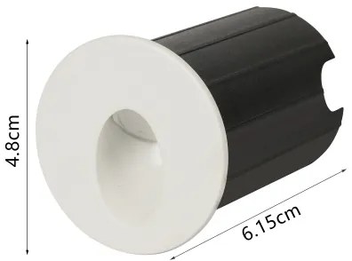 Brilagi - Lampada da incasso a LED per esterni STAIRDOT LED/2W/230V bianca IP65 rotonda