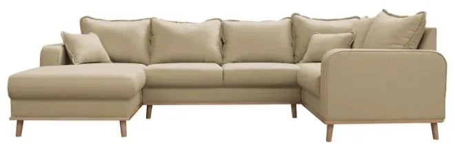 Divano angolare beige (angolo sinistro) Beata - Ropez