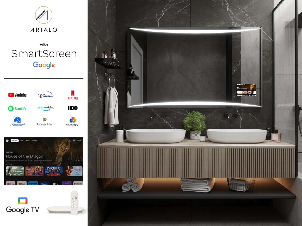 Specchio con LED luminazione M16 premium