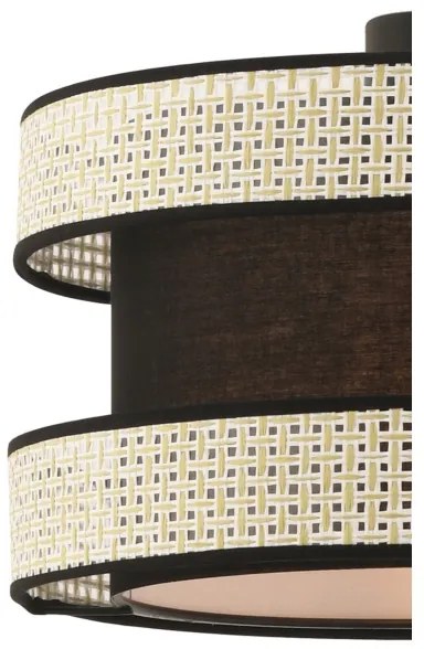 Lampadario a cavo HALO 1xE27/60W/230V nero/crema