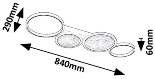 Rabalux 71379 - Plafoniera LED dimmerabile ARANIS LED/40W/230V 3000-6500K + +TC