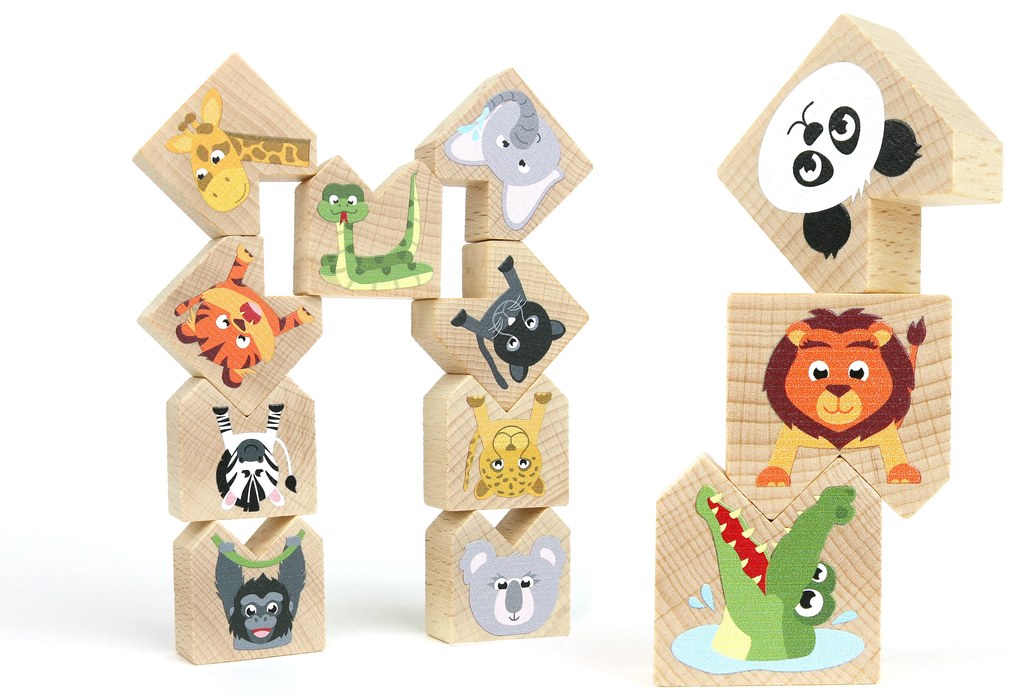 Milaniwood - Gioco equilibristo in legno - Animali esotici