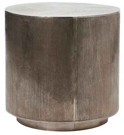 House Doctor - Rota Coffee Table H50 Ø50 Brushed Silver House Doctor