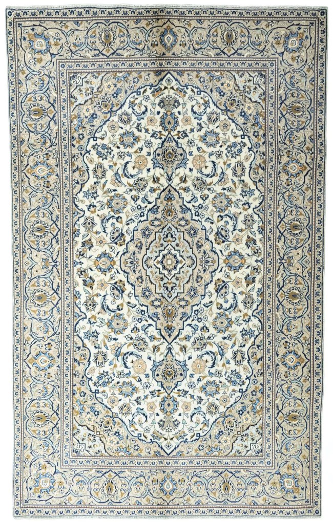 Kashan Tappeto persiano 310 x 190 Beige (Iran) Annodato A Mano