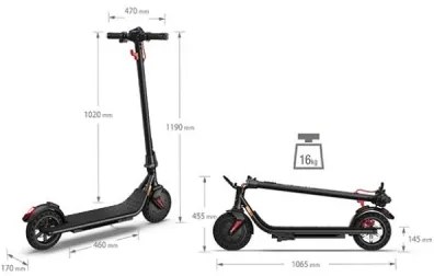 E-SCOOTER CON DISPLAY INTEGRATO KS3