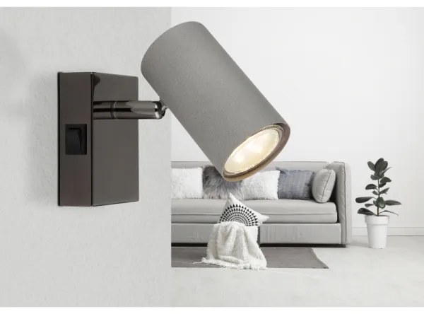 Globo 57911-1S - Faretto da parete ROBBY 1xGU10/25W/230V